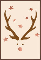Chocolade kaart Rudolf